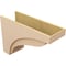 Ekena Millwork 12"W x 36"D x 24"H Classic Helena Rough Cedar Woodgrain TimberThane Corbel, Primed Tan CORUR12X36X24HELRCPR - alternate 2